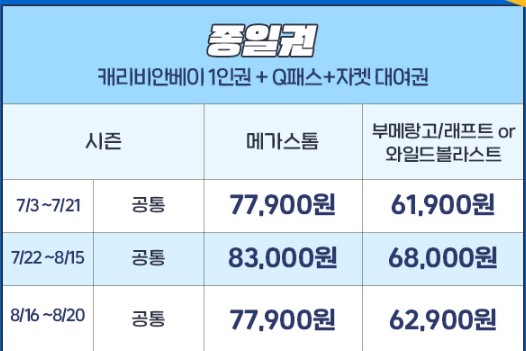 캐리비안베이 Q패스