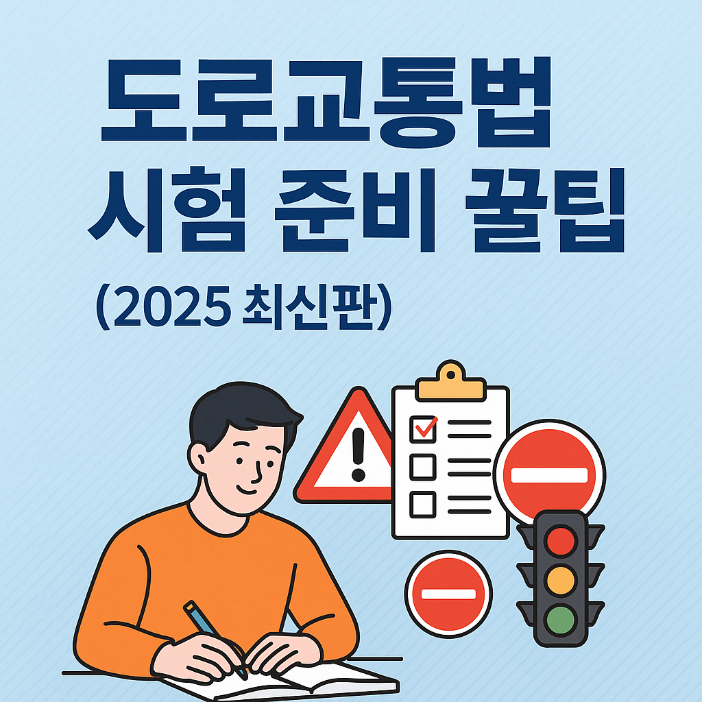 도로교통법 시험 준비 꿀팁 총정리 (최신판)