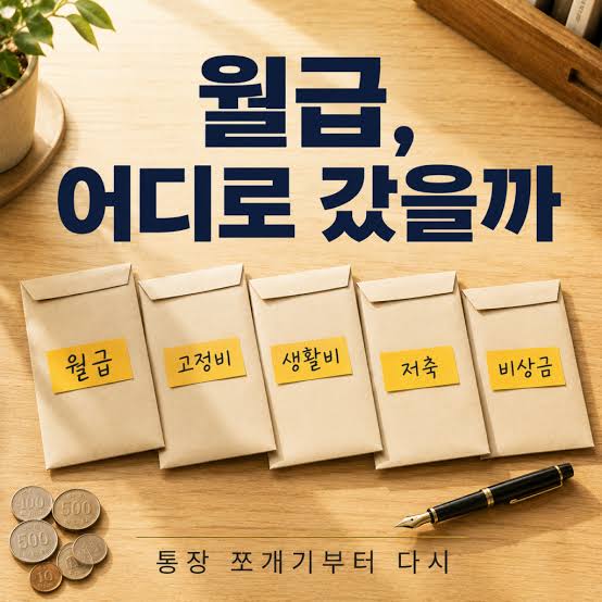 월급날 고정비 생활비 저축을 나누는 방법
