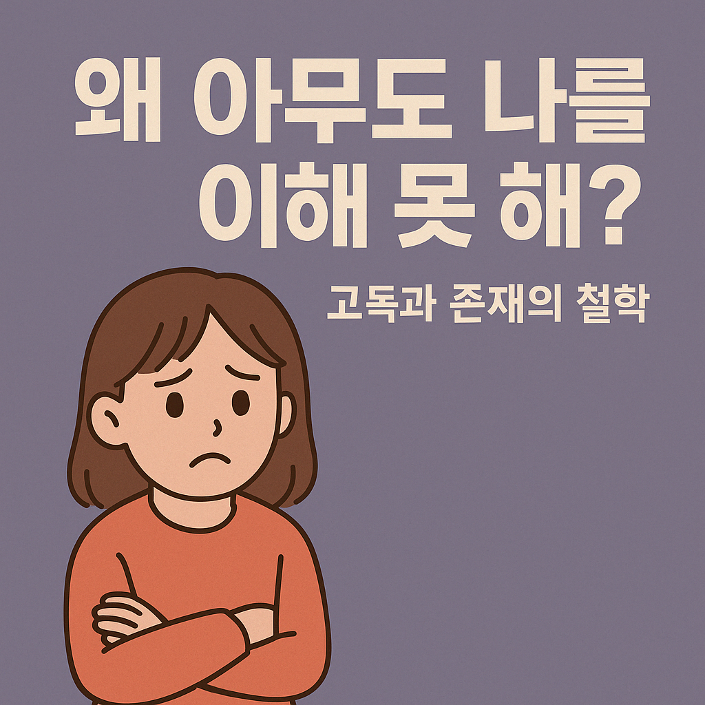 "왜 아무도 나를 이해 못 해?" 고독과 존재의 철학