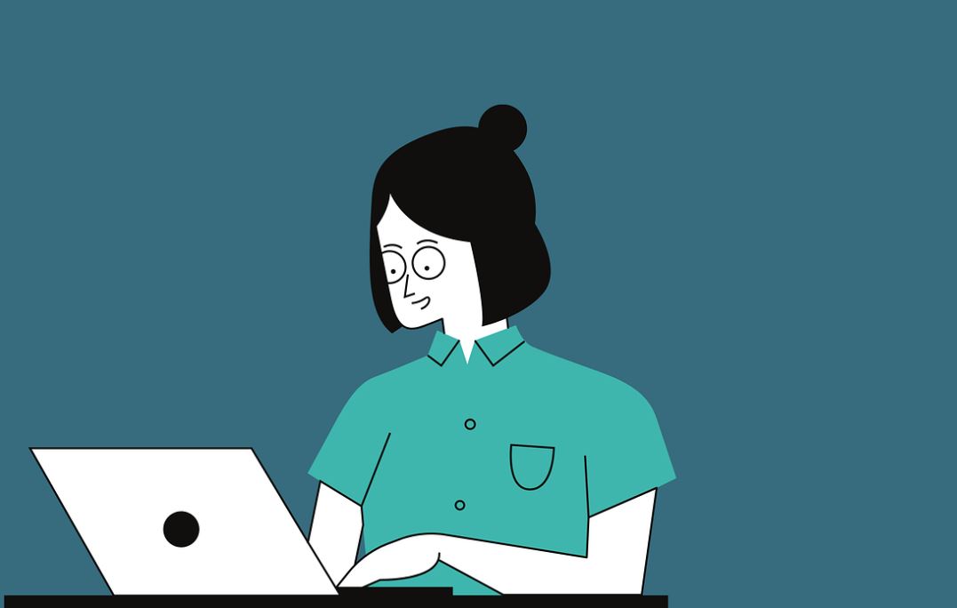 일하는여성모습