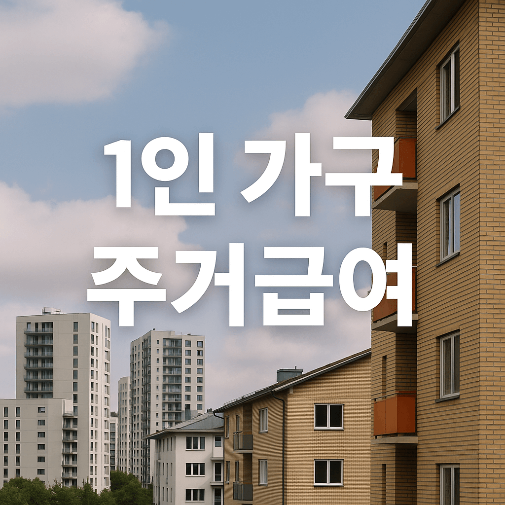 1인가구 주거비 신청