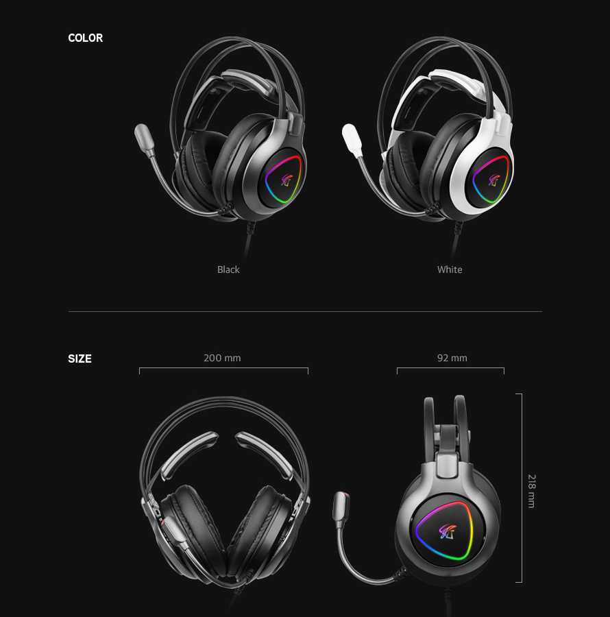 ABKO HACKER N950 하드웨어 EQ 가상 7.1 RGB 진동 게이밍 헤드셋