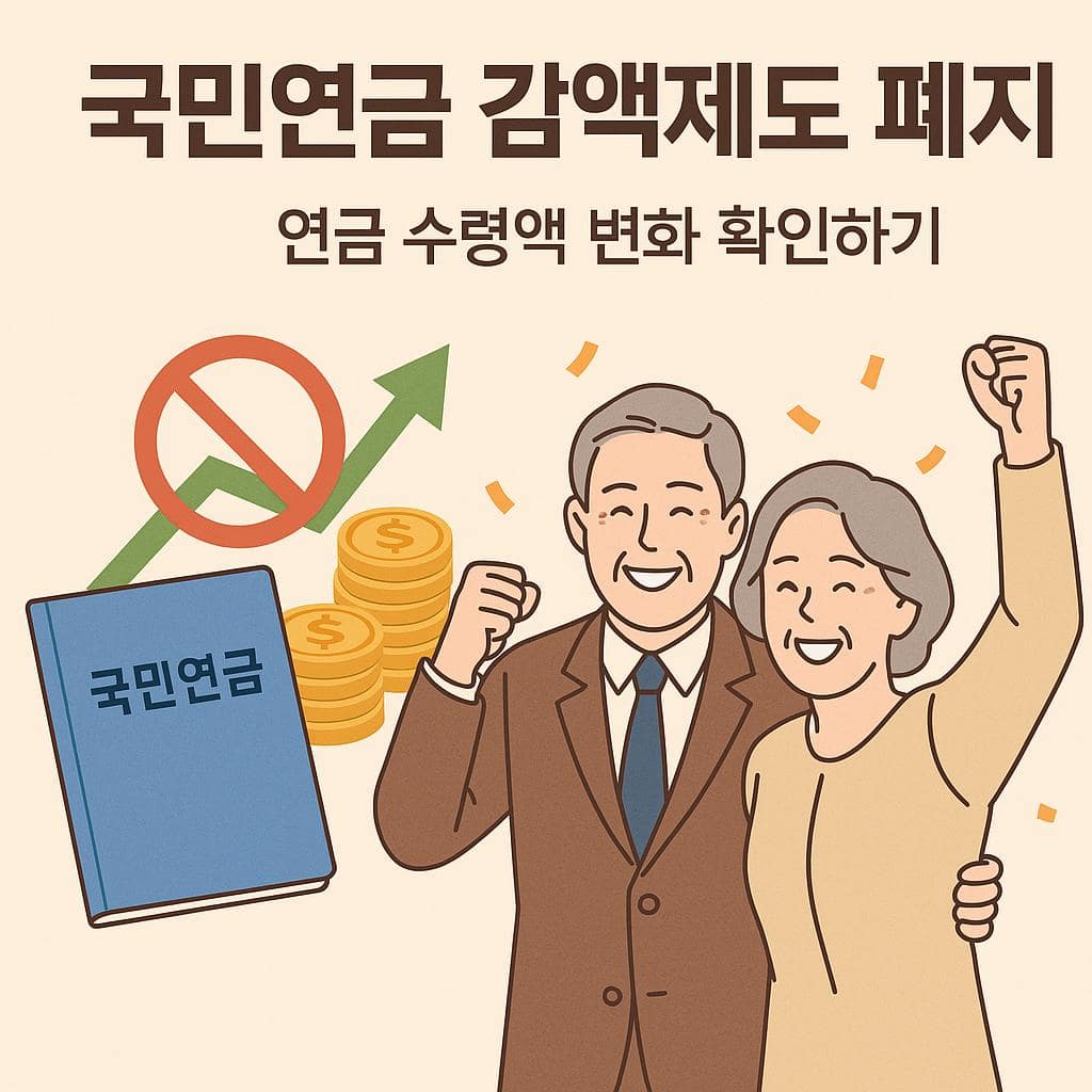국민연금 감액제도 폐지 안내 이미지