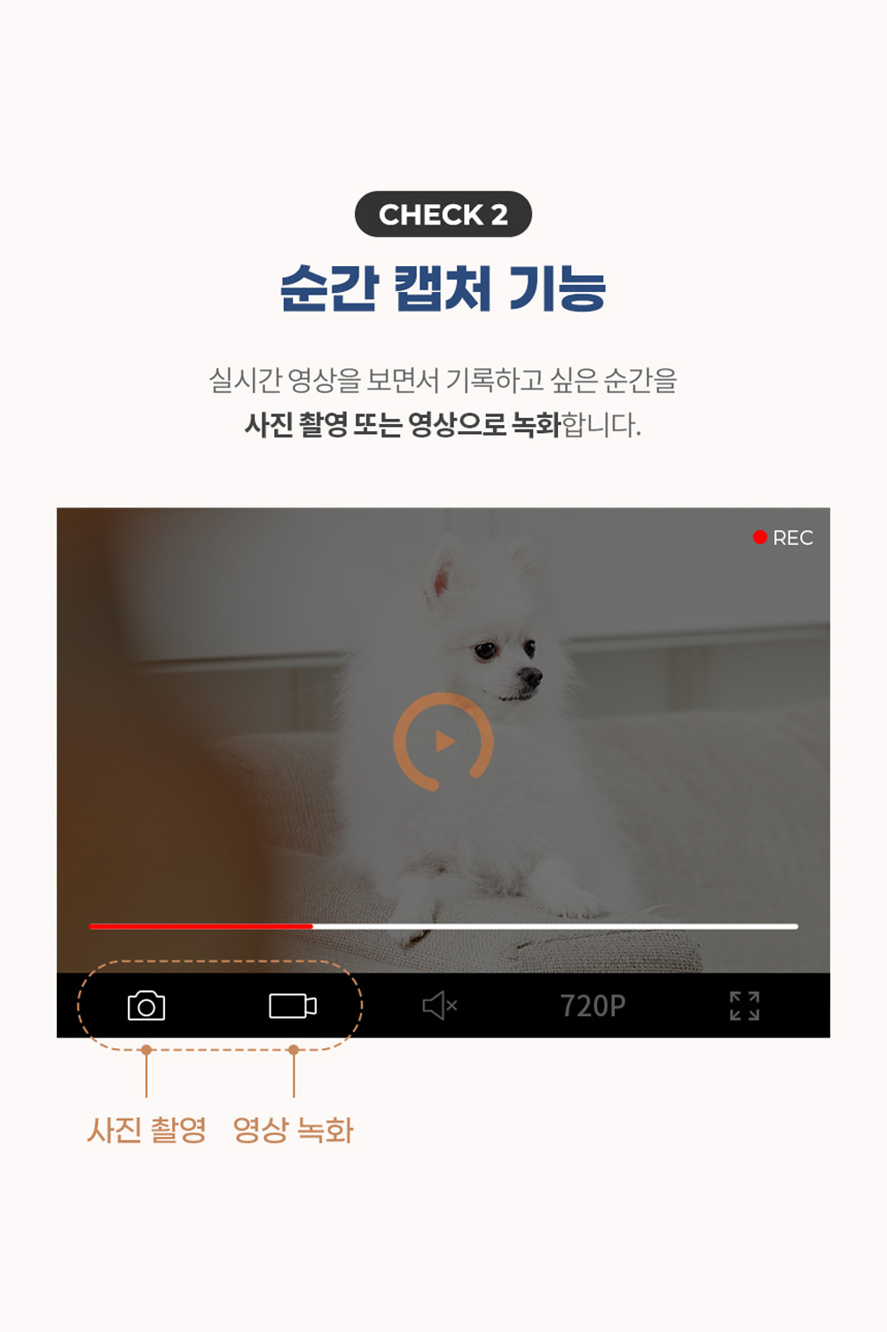 클라우드캠 주요 기능 클로즈업