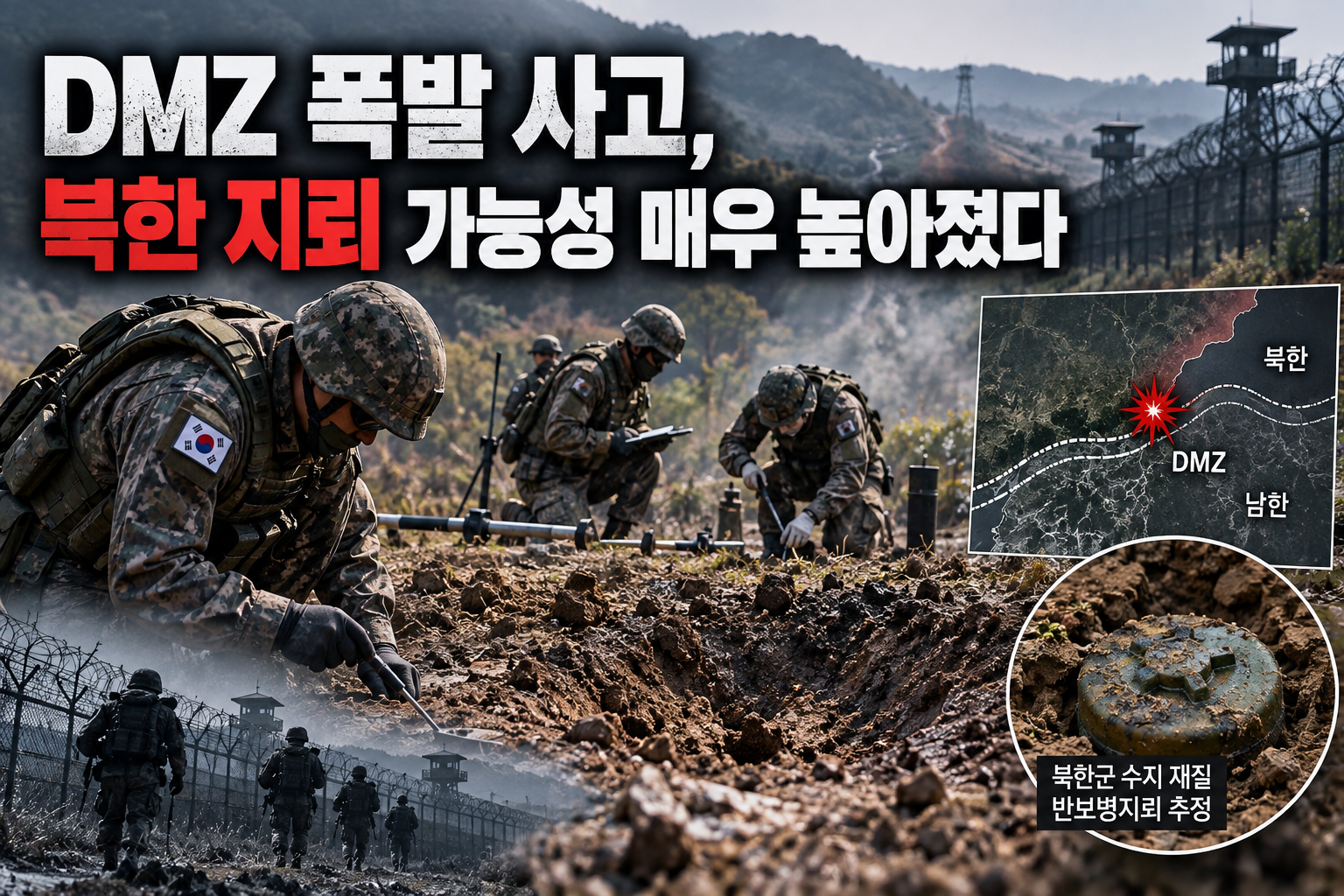 DMZ 폭발 사고, 북한 지뢰 가능성 매우 높아졌다