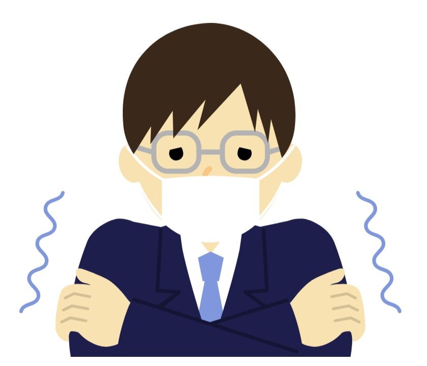 오한을 느끼는 이미지