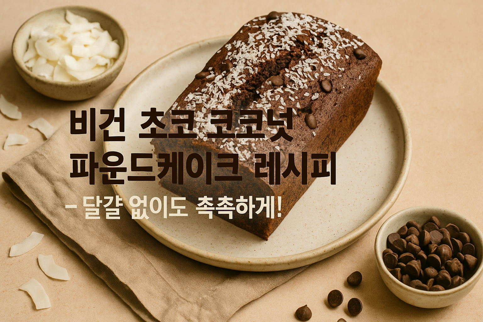 비건 초코 코코넛 파운드케이크