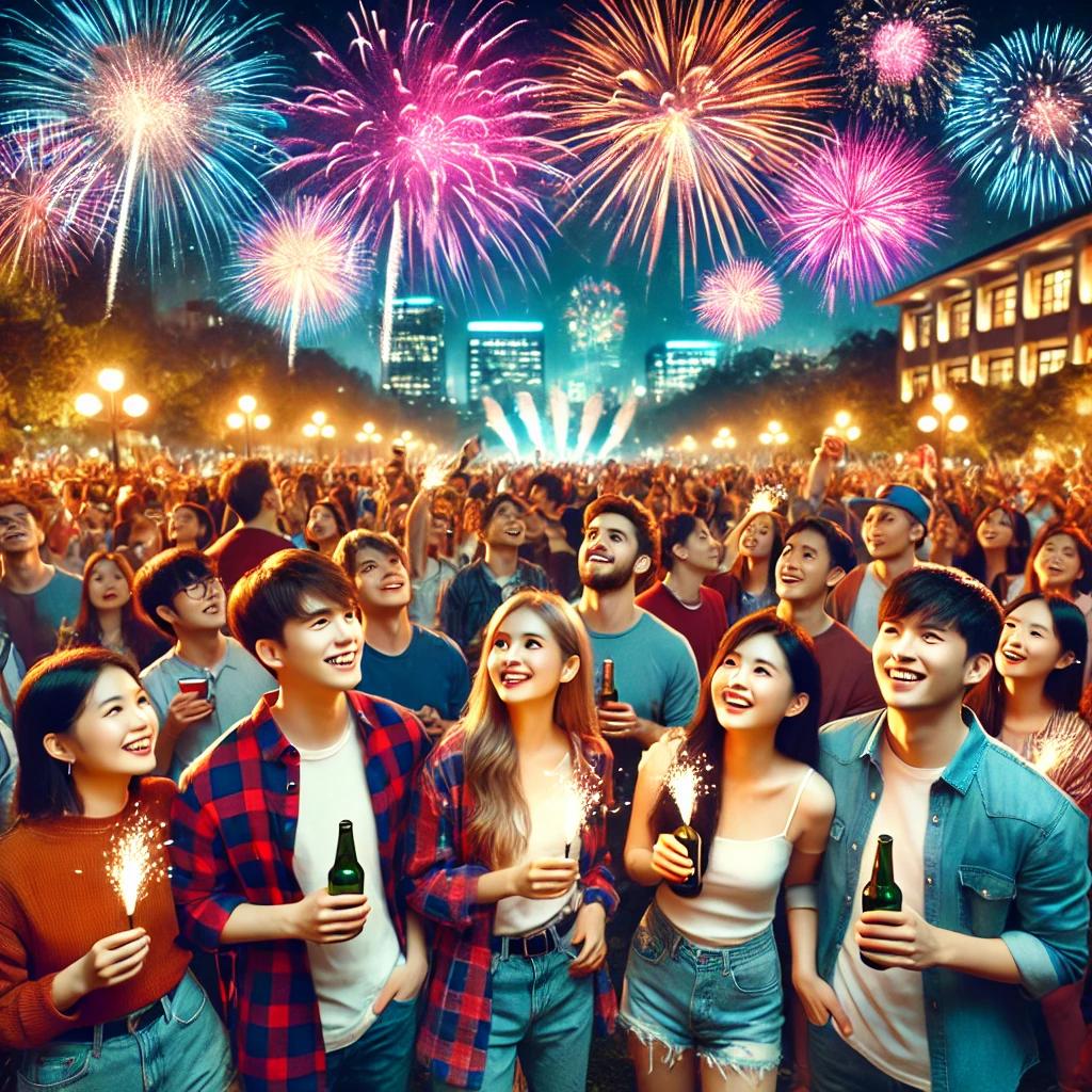 불꽃축제 대학생