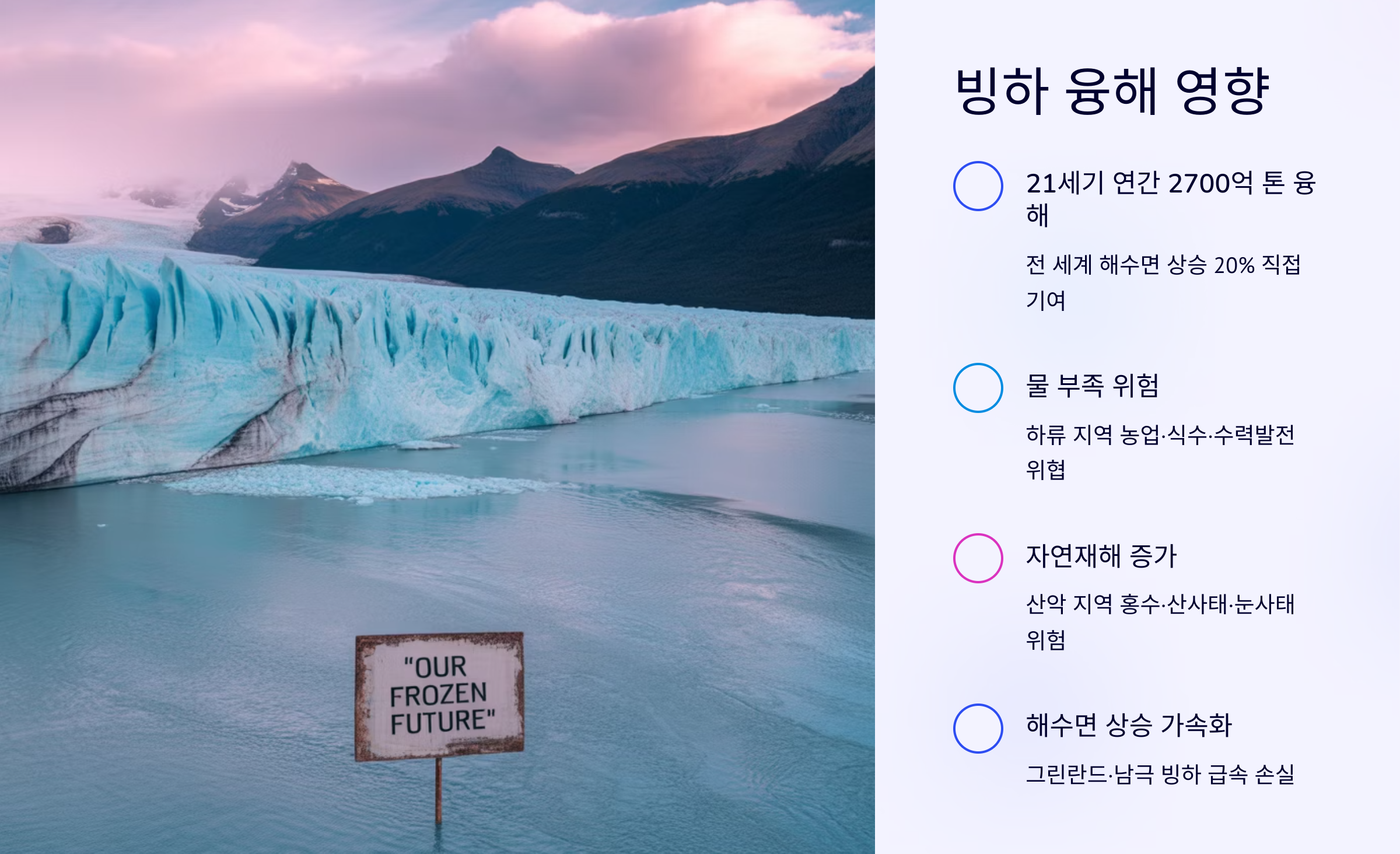 빙하 융해 영향