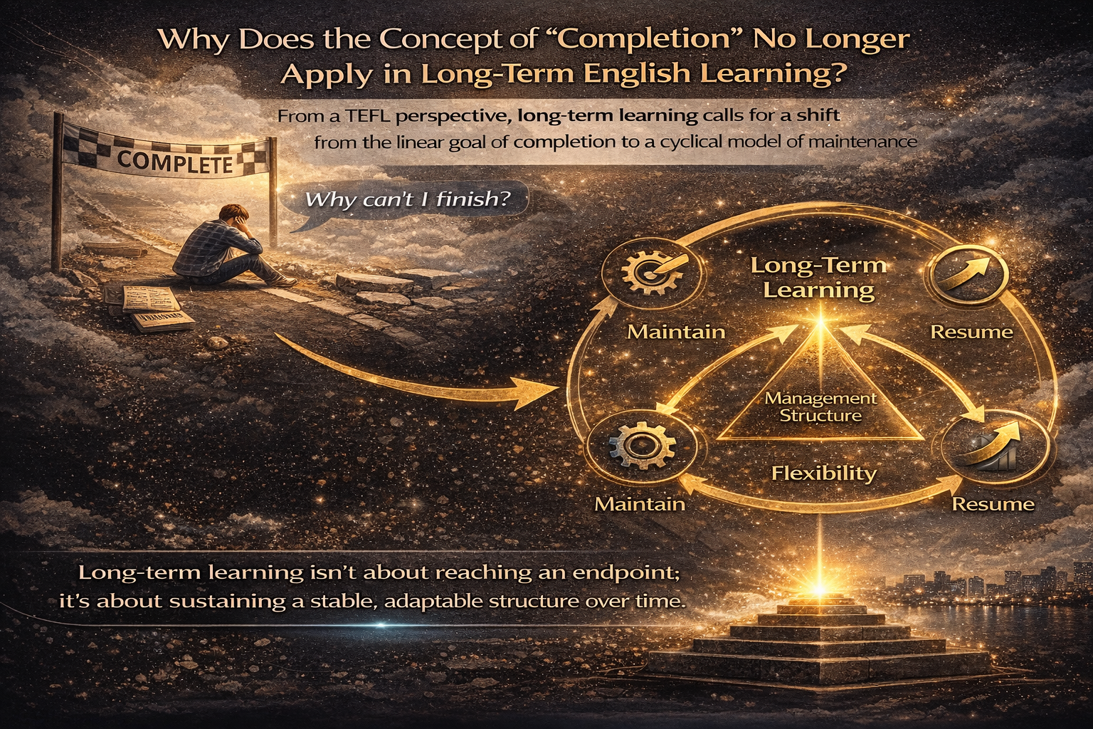 TEFL 영어교수법 장기 학습에서 왜 &lsquo;완주&rsquo;라는 개념은 더 이상 성립하지 않는가