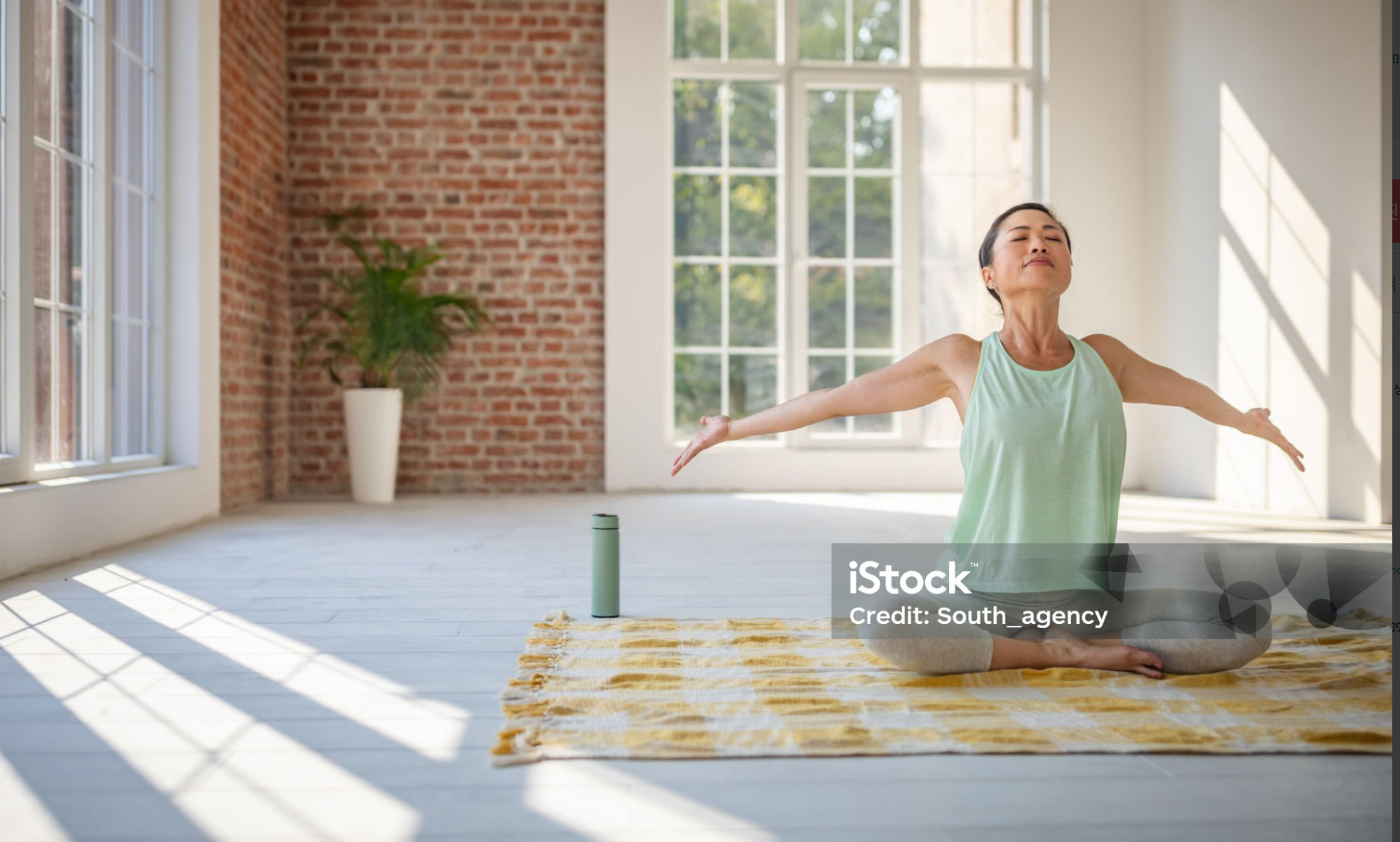 요가 매트 하나로 요가 가능