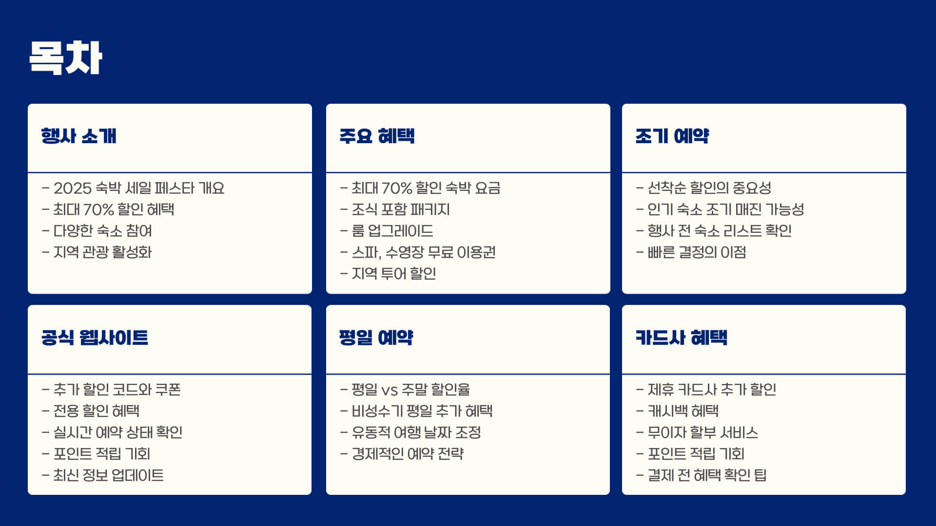 2025 숙박 세일 페스타 국내 숙박 할인, 최저가 예약 비법 5가지