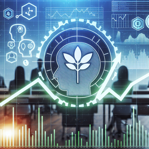 `{"alt": "톡스페이스 주가 전망과 정신 건강 산업 성장 가능성 분석을 시각화한 그래프"} `