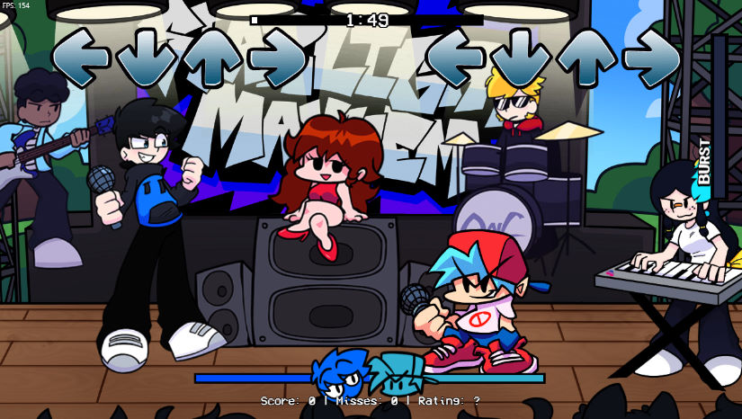 메이헴 모드 플레이화면