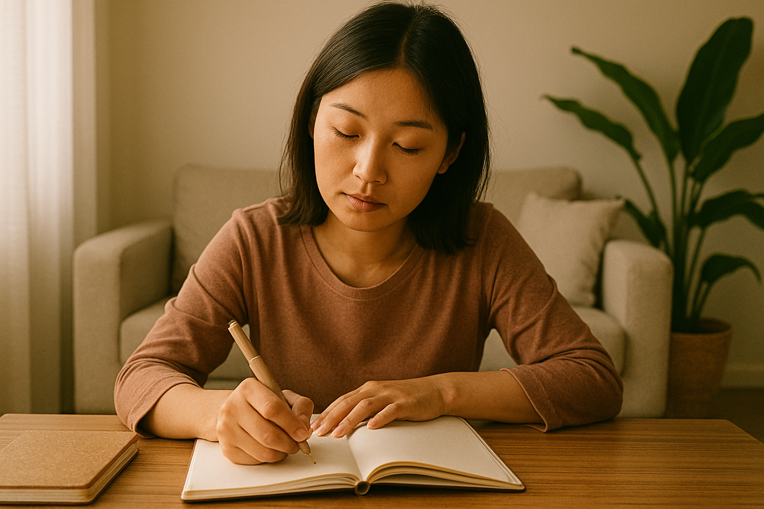 조용한 글쓰기 순간
