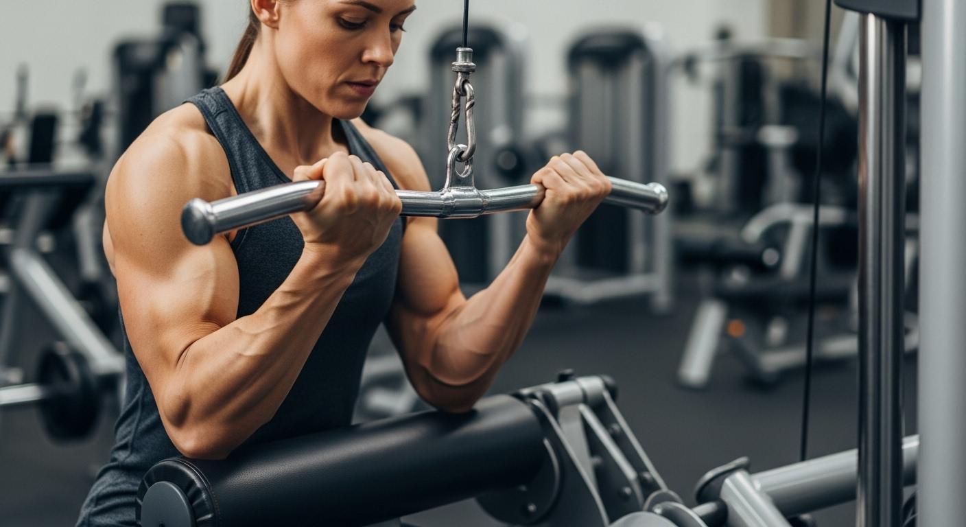 팔뚝살 기계 운동