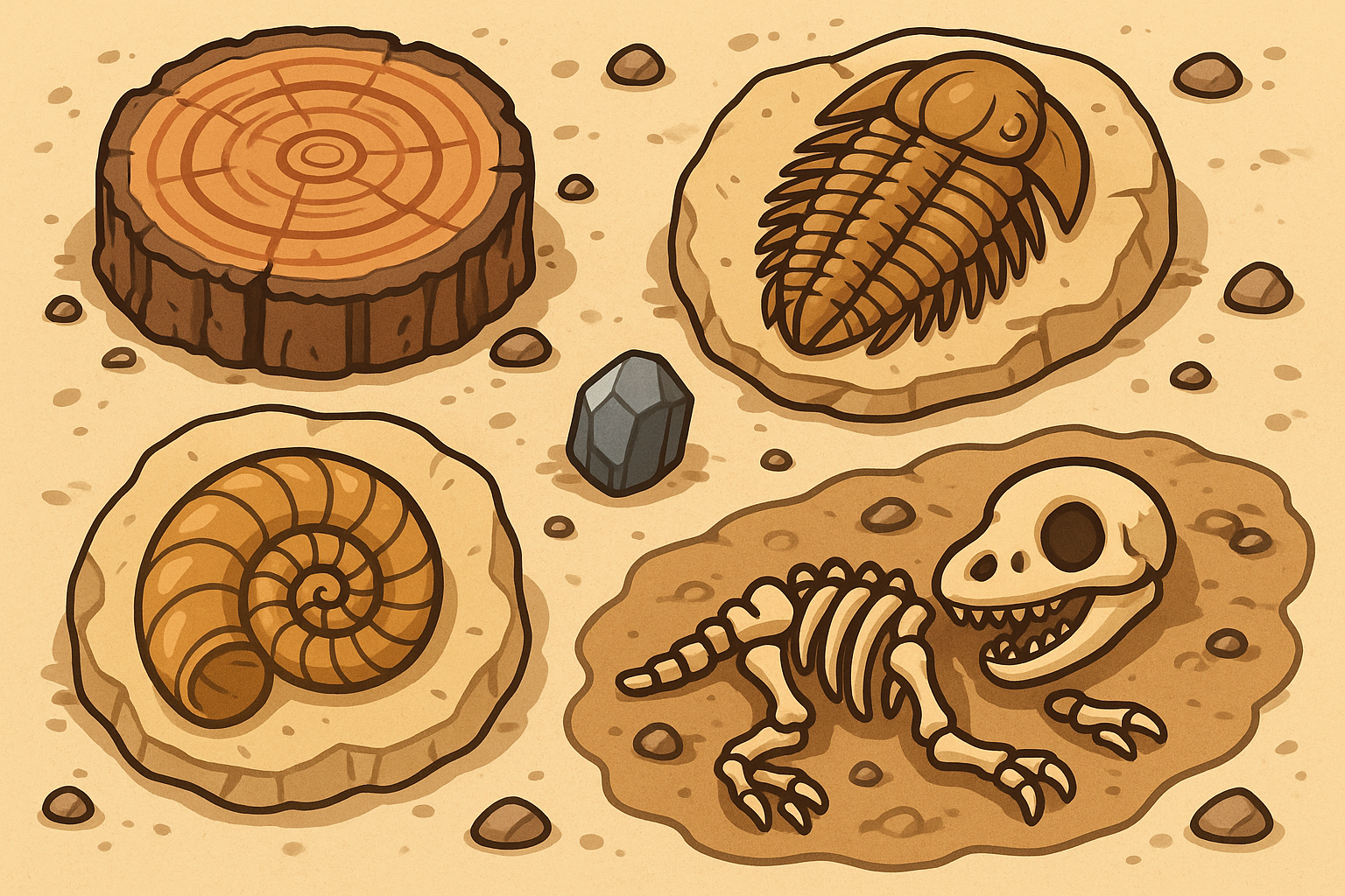 화석과 광물 &ndash; 생명의 흔적을 간직한 돌들