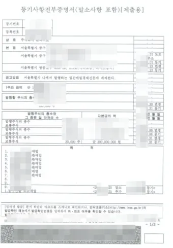 등기사항전부증명서 발급 시 주의사항 정리집_9