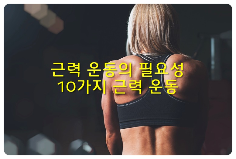근력 운동의 필요성&#44; 10가지 근력 운동