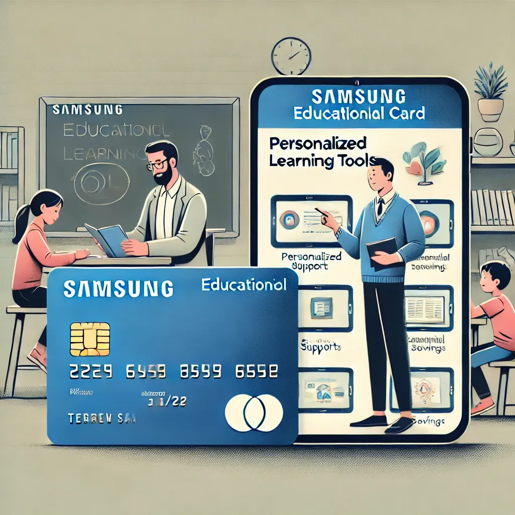 삼성카드와 학습 도구&amp;#44; 부모와 아이가 함께하는 학습 장면