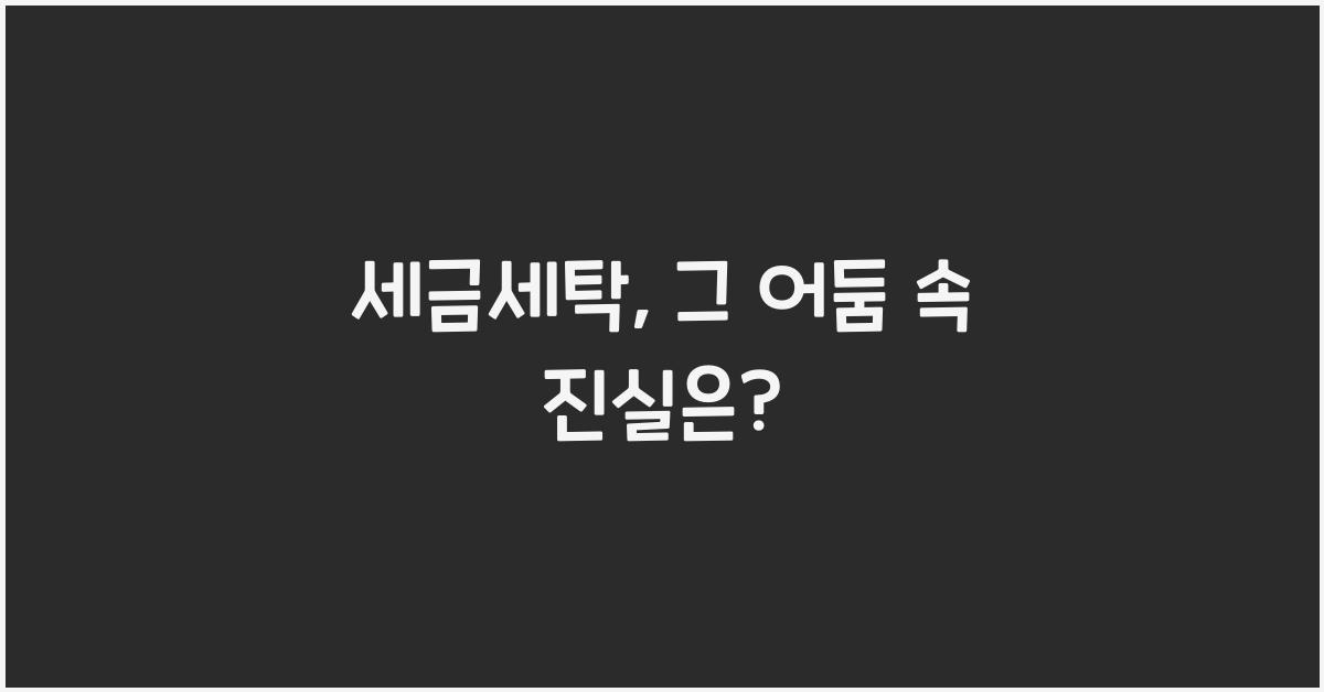 세금세탁
