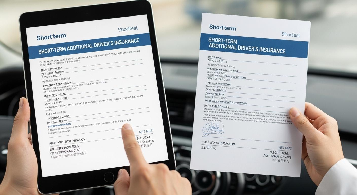 운전자보험 단기 추가