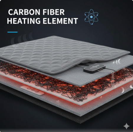 온수매트 보일러가 물을 가열하는 작동 원리 도식