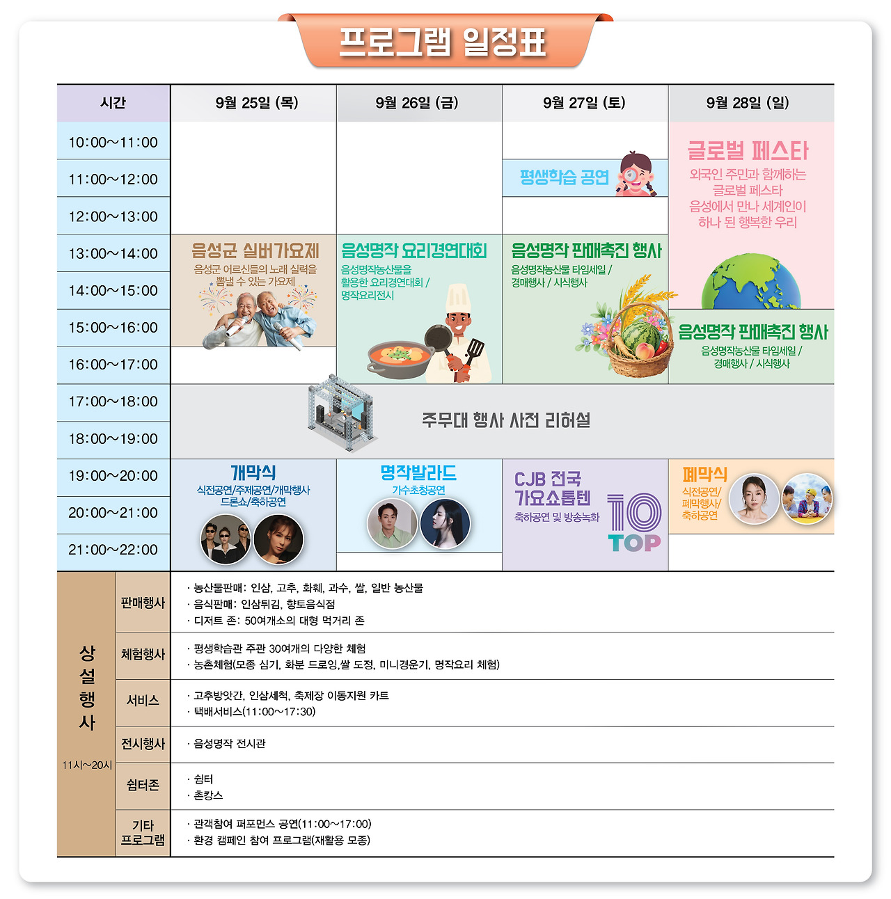 2025 음성명작페스티벌, 명품 먹거리축제