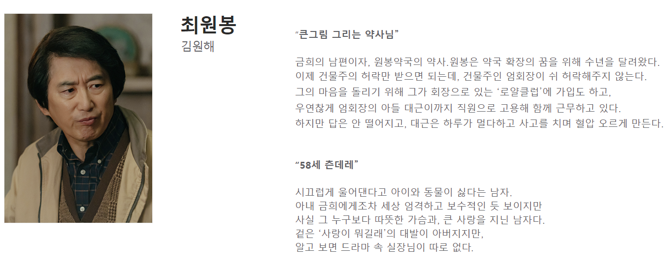 정숙한 세일즈 등장인물 7