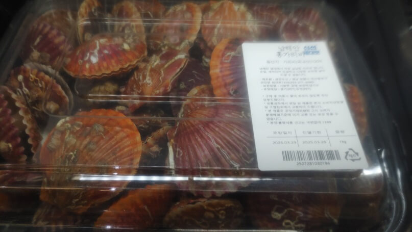 홍가리비 매장