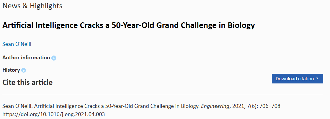 Artificial Intelligence Cracks a 50-Year-Old Grand Challenge in Biology