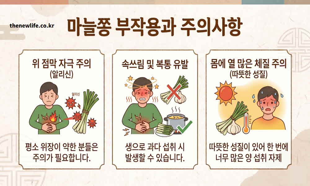 마늘쫑 효능 부작용 주의사항