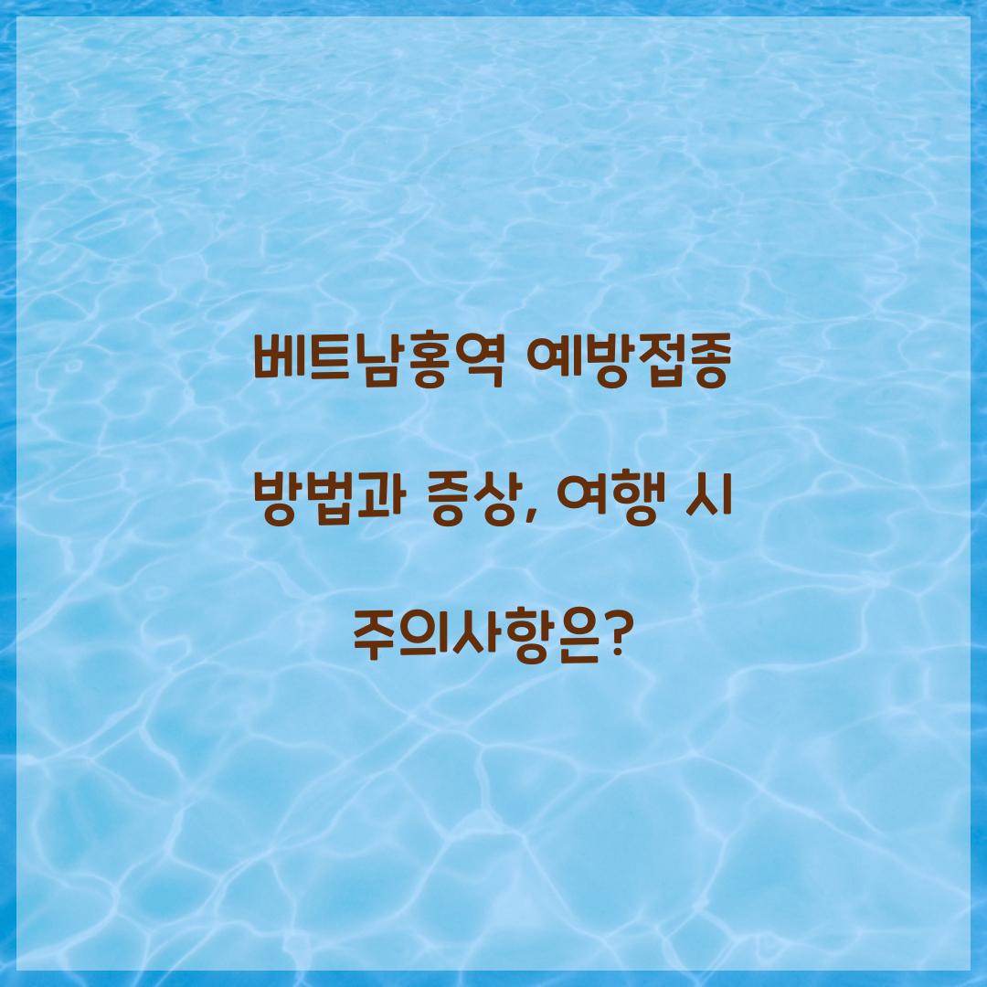 베트남홍역