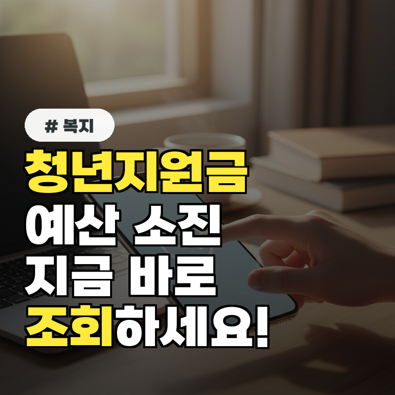 1월부터 청년지원금 예산 소진 시 마감! 늦기 전에 바로 조회하세요
