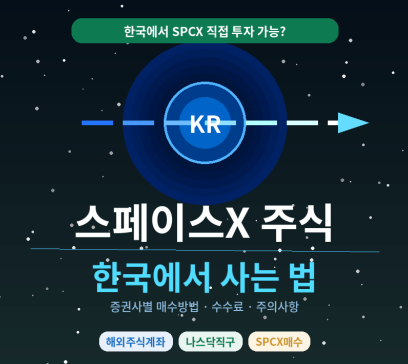 스페이스X 주식 한국에서 사는 법