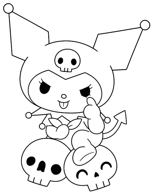 쿠로미 색칠 도안