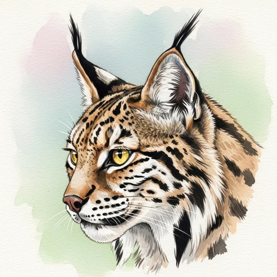 리베리아 시라소니의 특징적인 모습