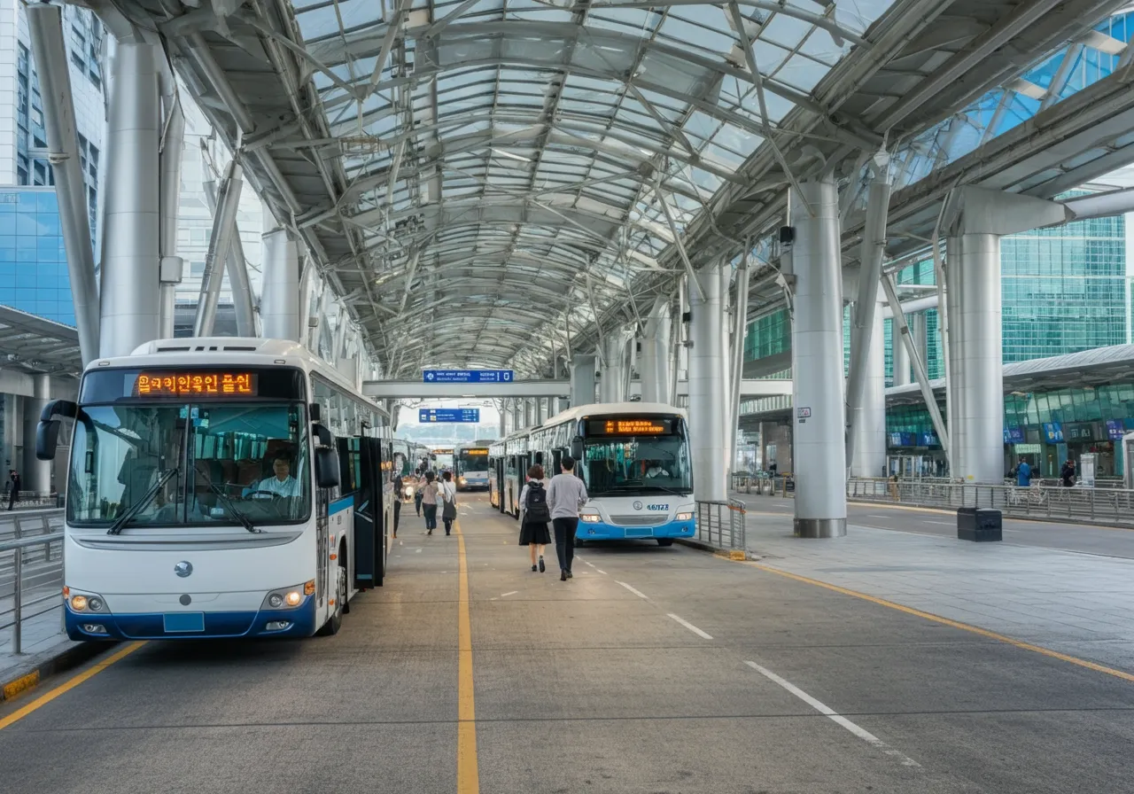 임시 고속버스 이용