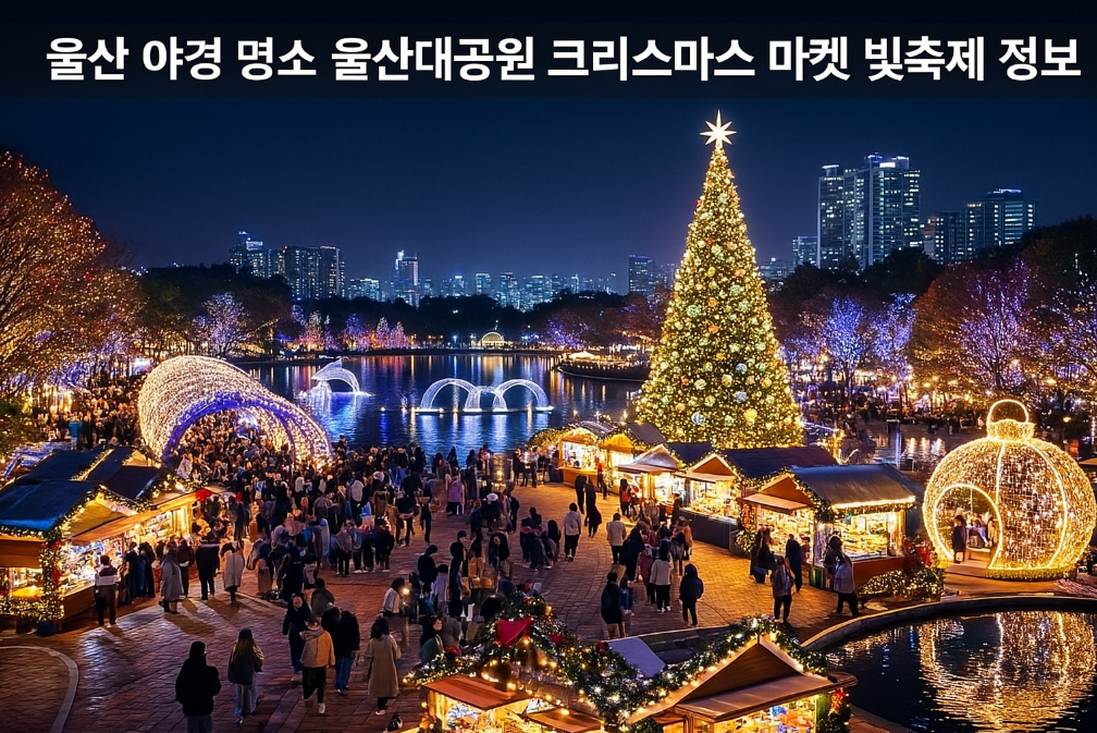 울산 야경 명소 울산대공원 크리스마스 빛축제 완벽 가이드