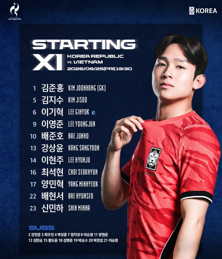 아시안게임 남자축구 준결승