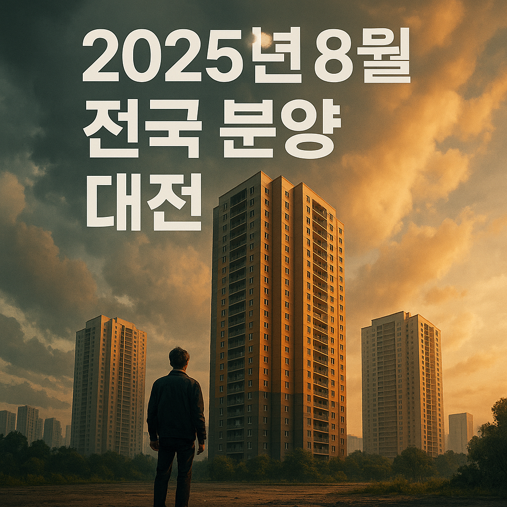 2025년 8월 전국 분양 대전 🔥 신규 아파트 라인업과 관심도 분석