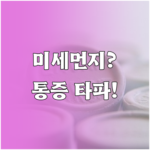 미세먼지 목 통증 완화에 좋은 음식과..