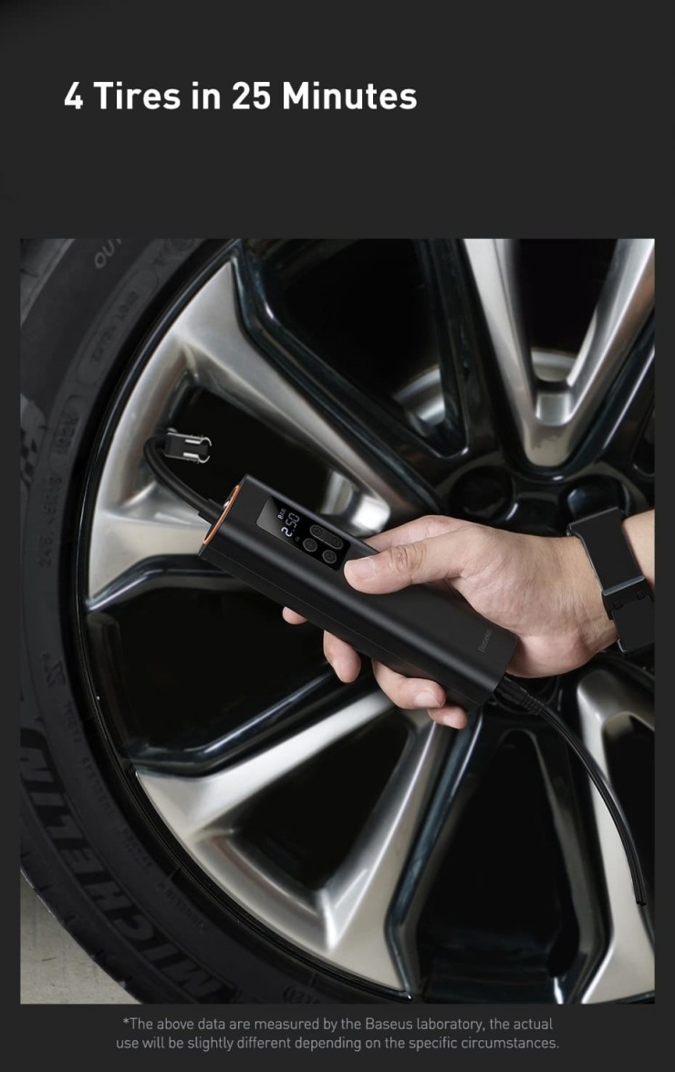 타이어에-제품을-사용하여-공기를-주입