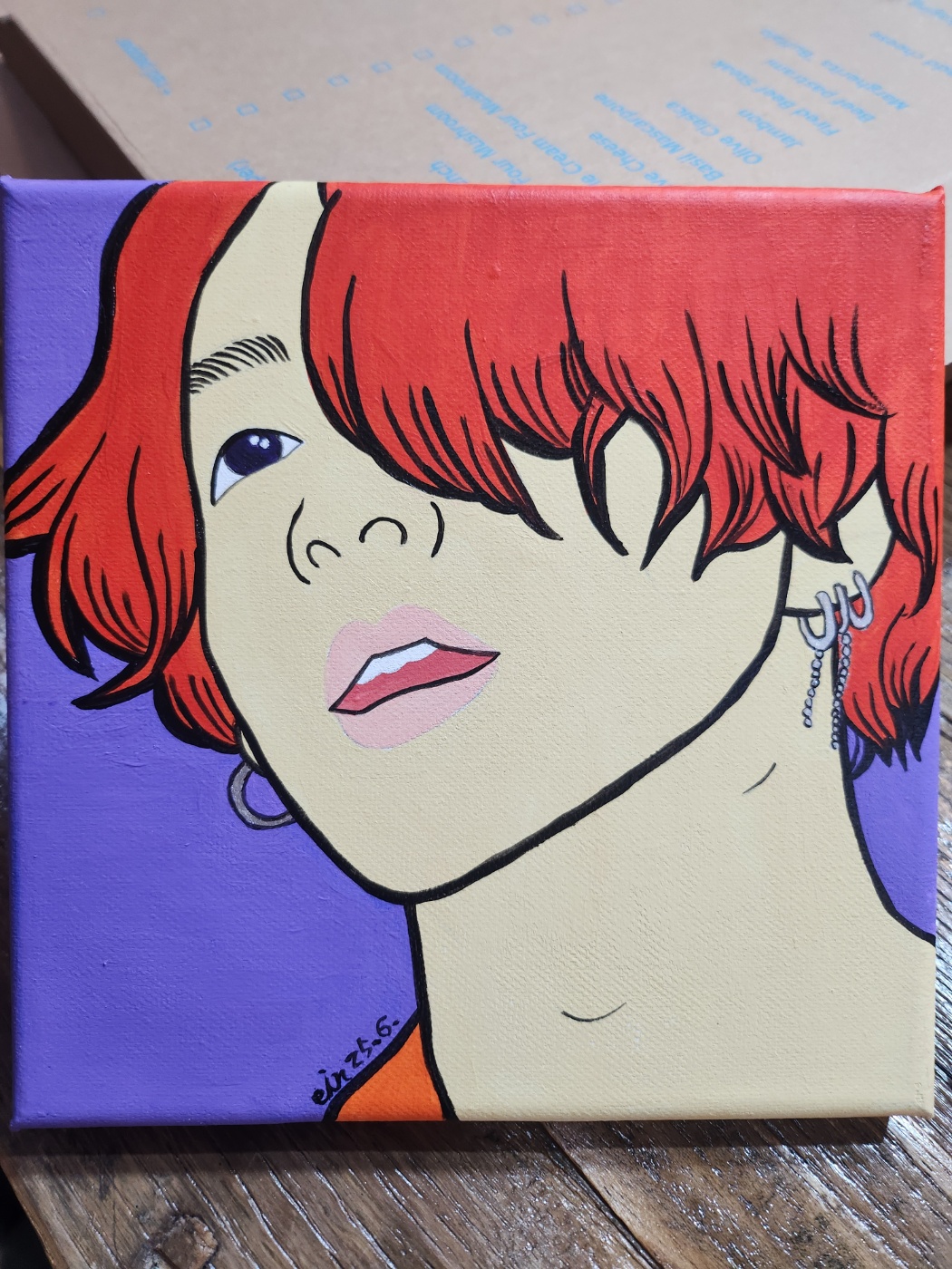 정국 팝아트 초상화