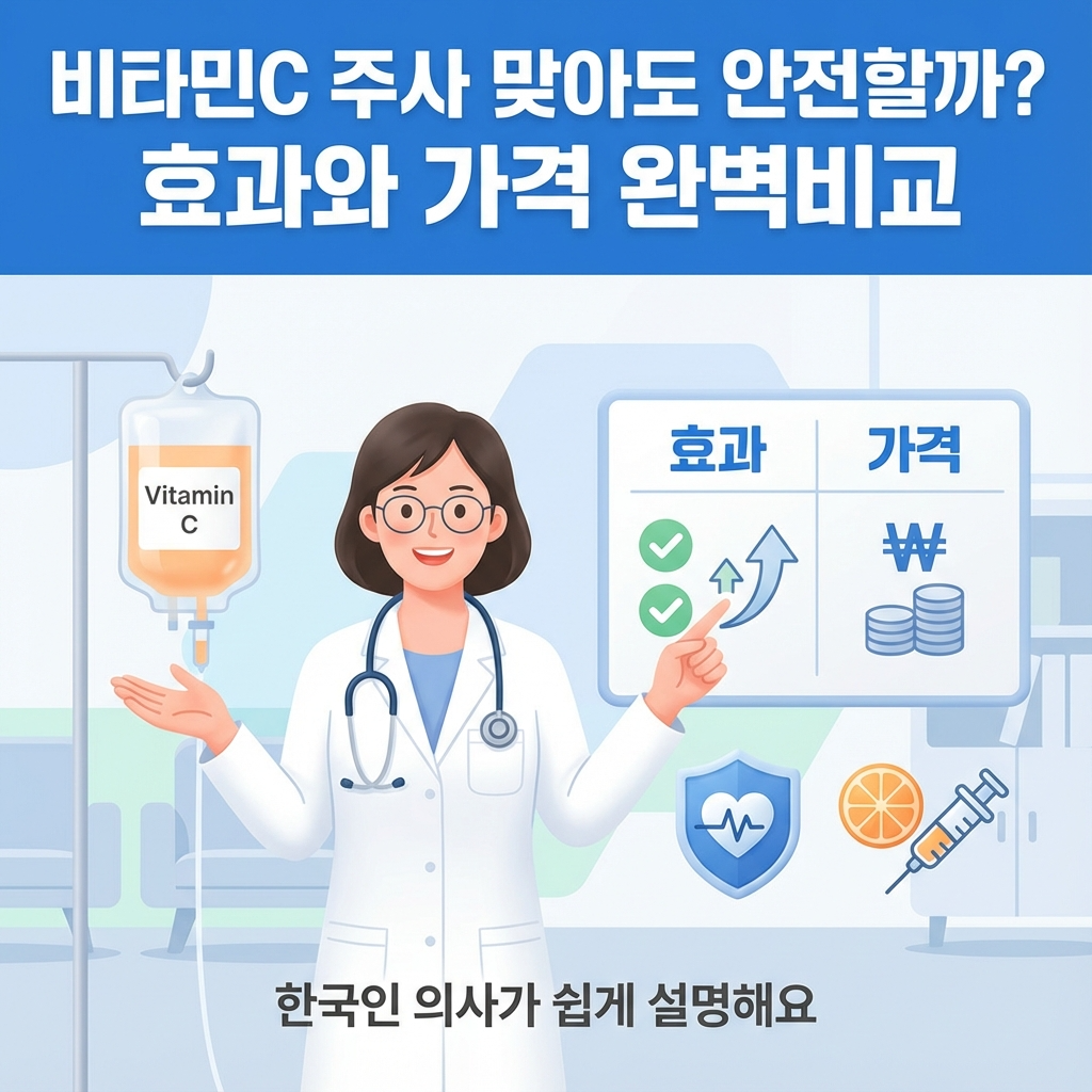 비타민C 주사 맞아도 안전할까 효과와 가격 완벽비교