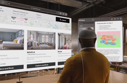 비전프로(vision pro) 예상 착용 사진