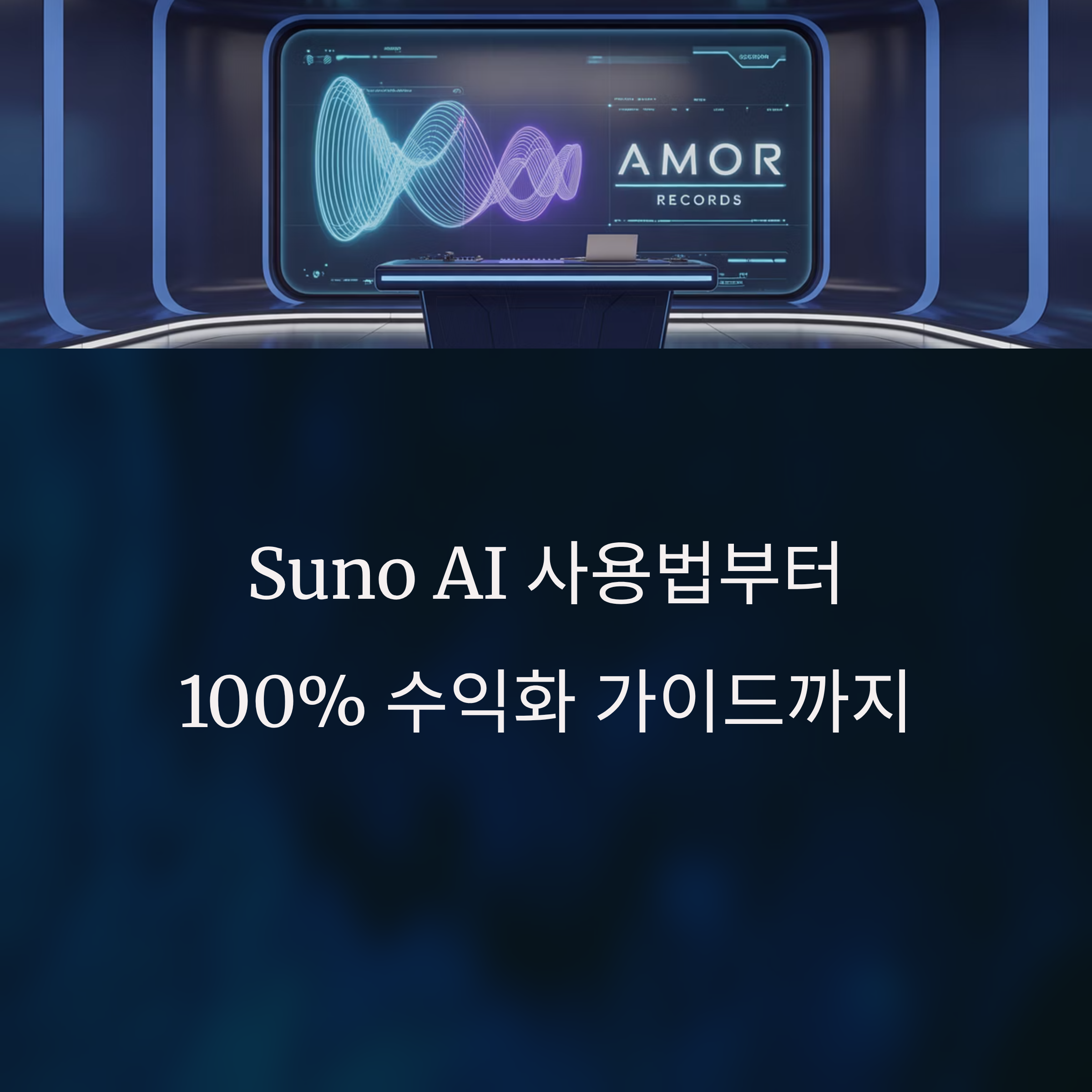 Suno AI 사용법부터 100% 수익화 가이드까지