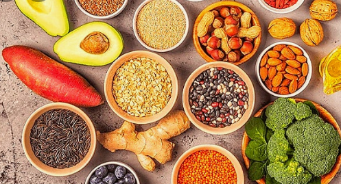 식습관으로 암을 예방하는 음식 사진