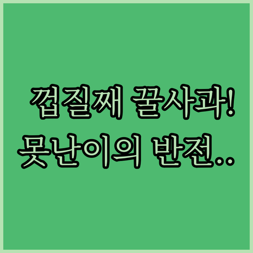 껍질째 먹는 세척사과와 실속형 못난이..